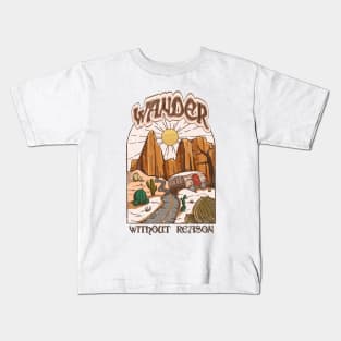 Wanderlust Western Aesthetic Kids T-Shirt